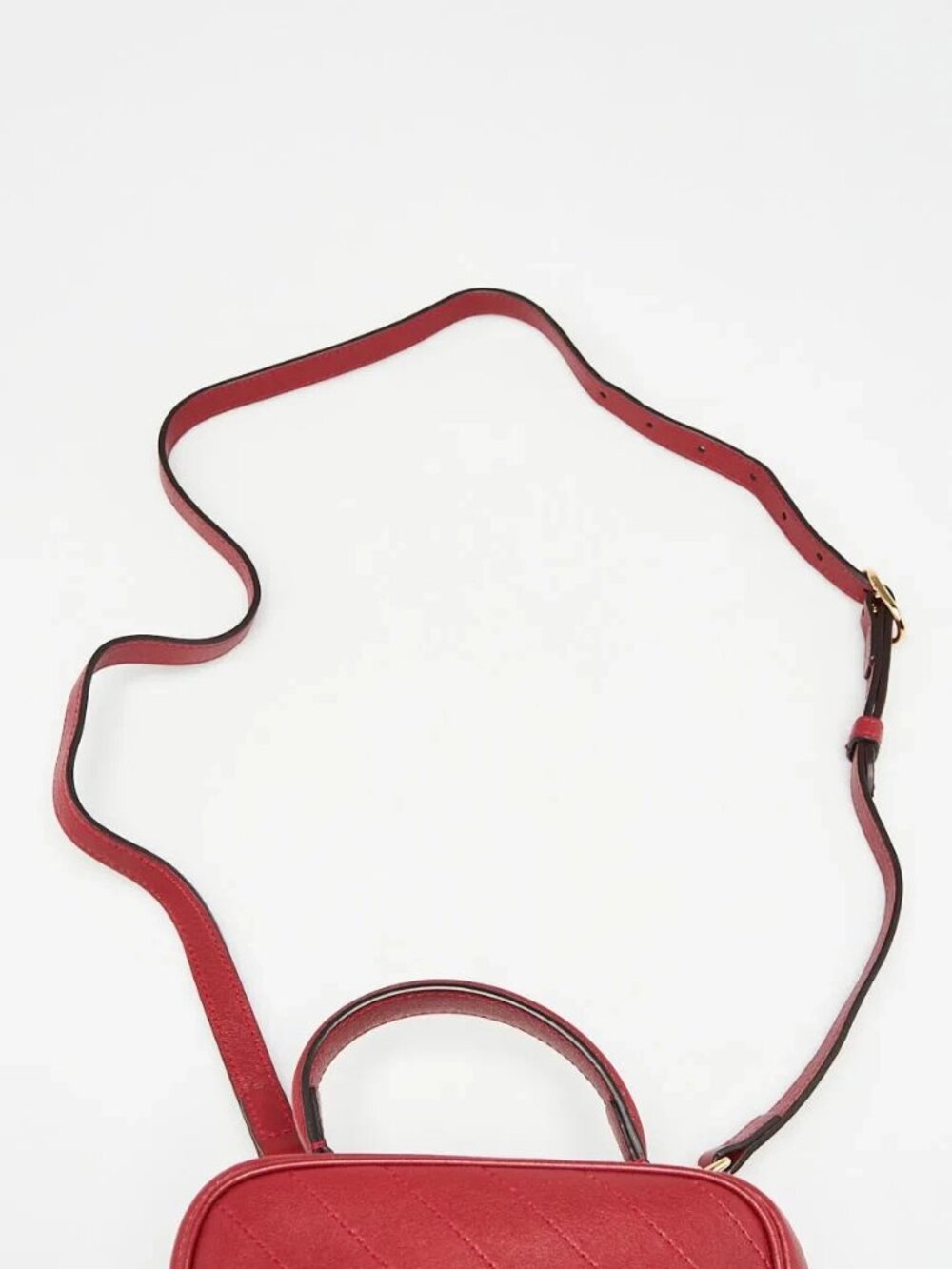 Gucci Red Leather Small Top Handle Blondie Bag - Picture 7 of 10